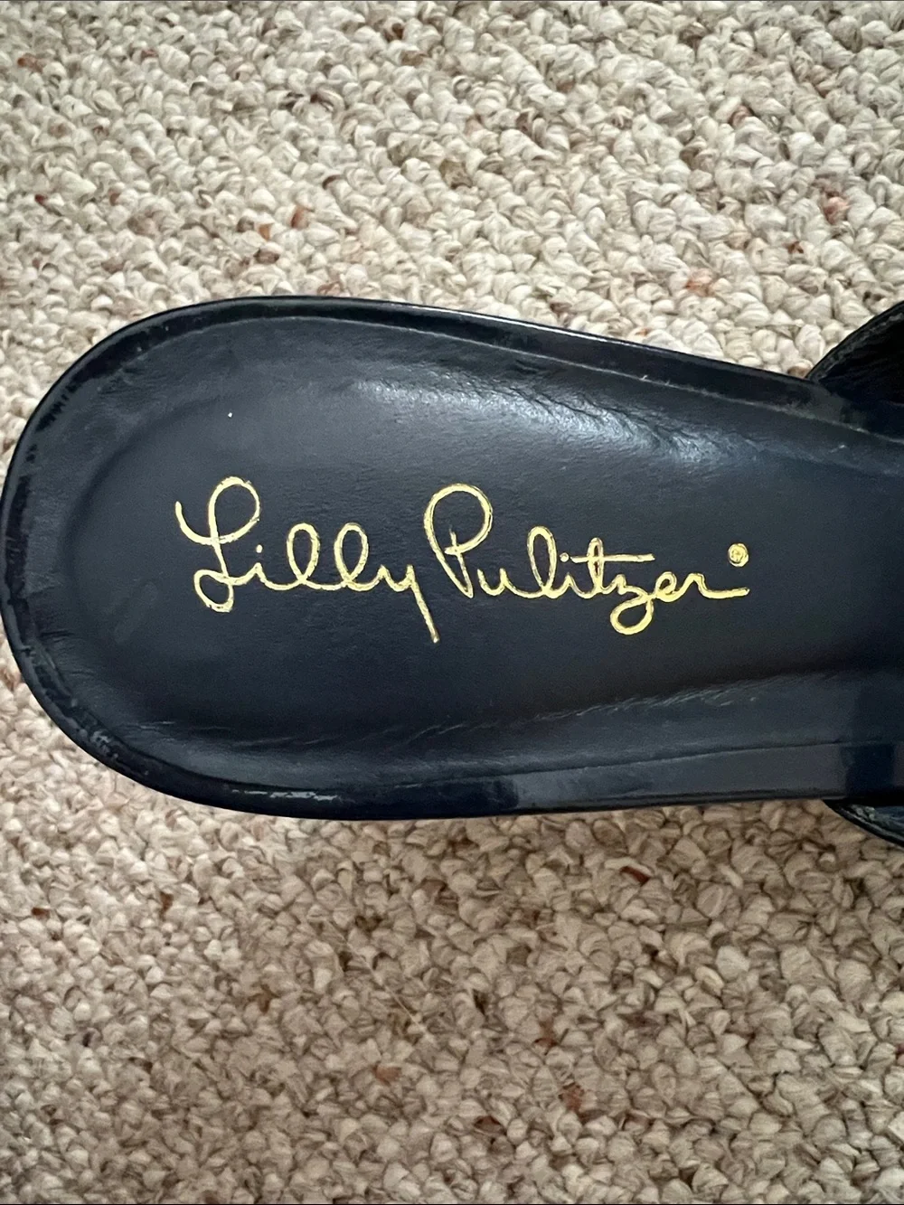 Navy McKim Wedge Sandals by Lily Pulitzer